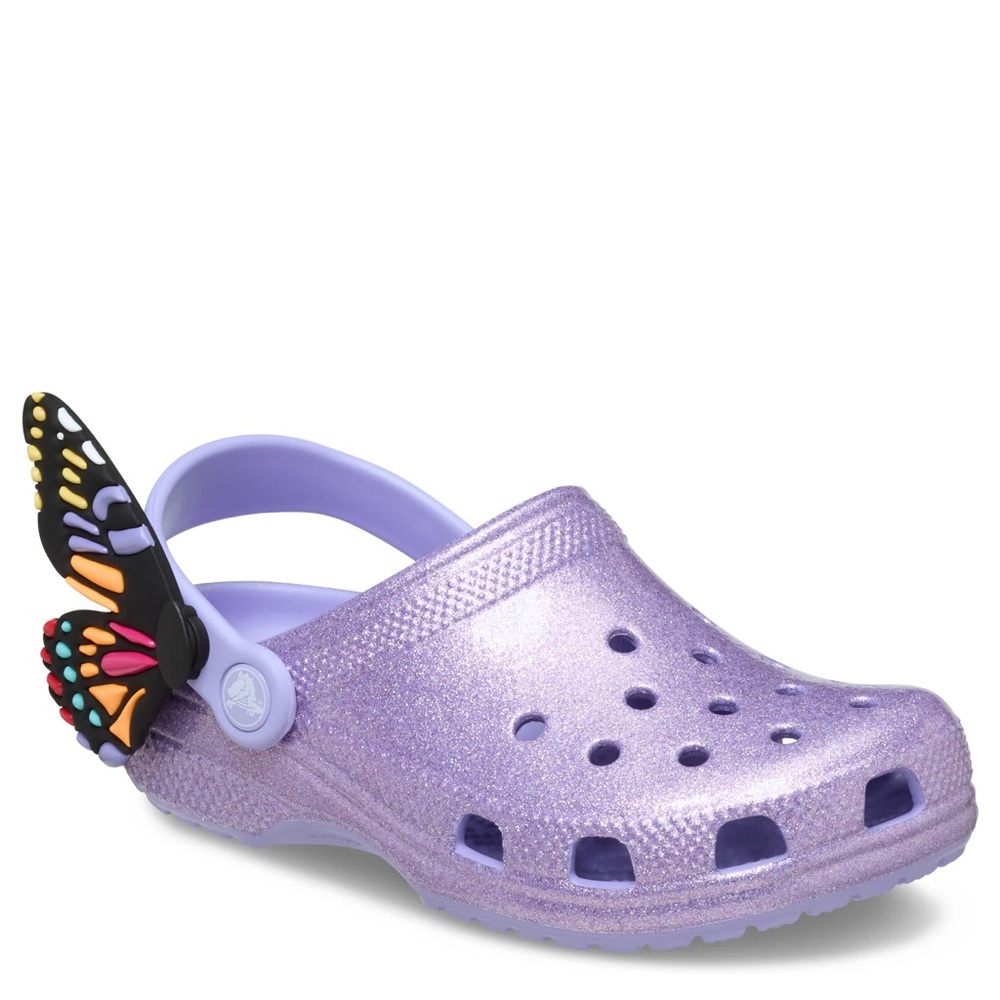 CROCS Toddler Girls Classic IAM Butterfly Clog Toddler 4 Mystic Purple